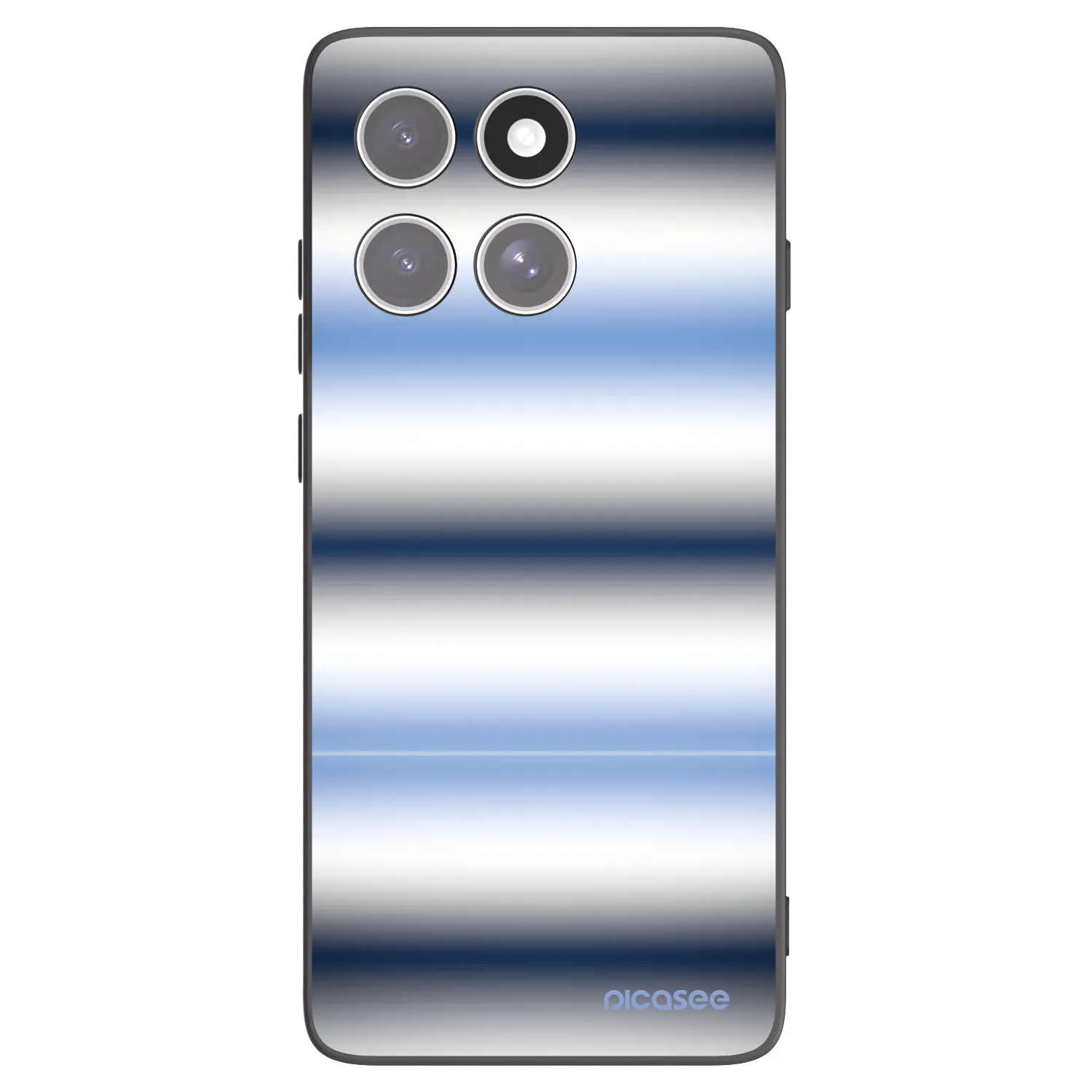 Picasee crna silikonska maskica za Motorola Edge 60 Pro - Static Lines