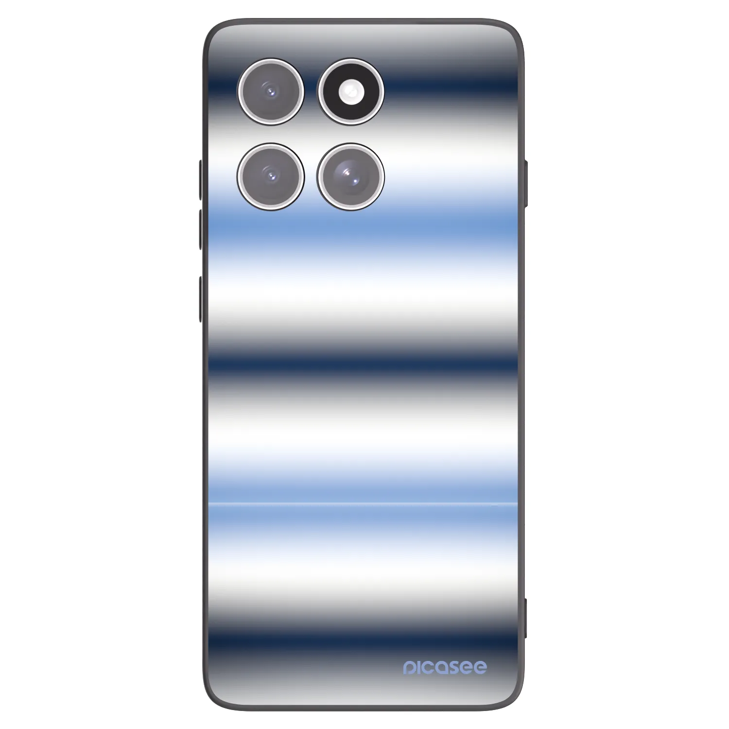 Picasee crna silikonska maskica za Motorola Edge 60 Fusion - Static Lines