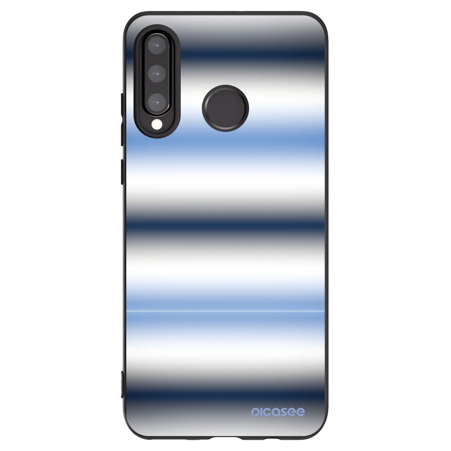 Picasee crna silikonska maskica za Huawei P30 Lite - Static Lines