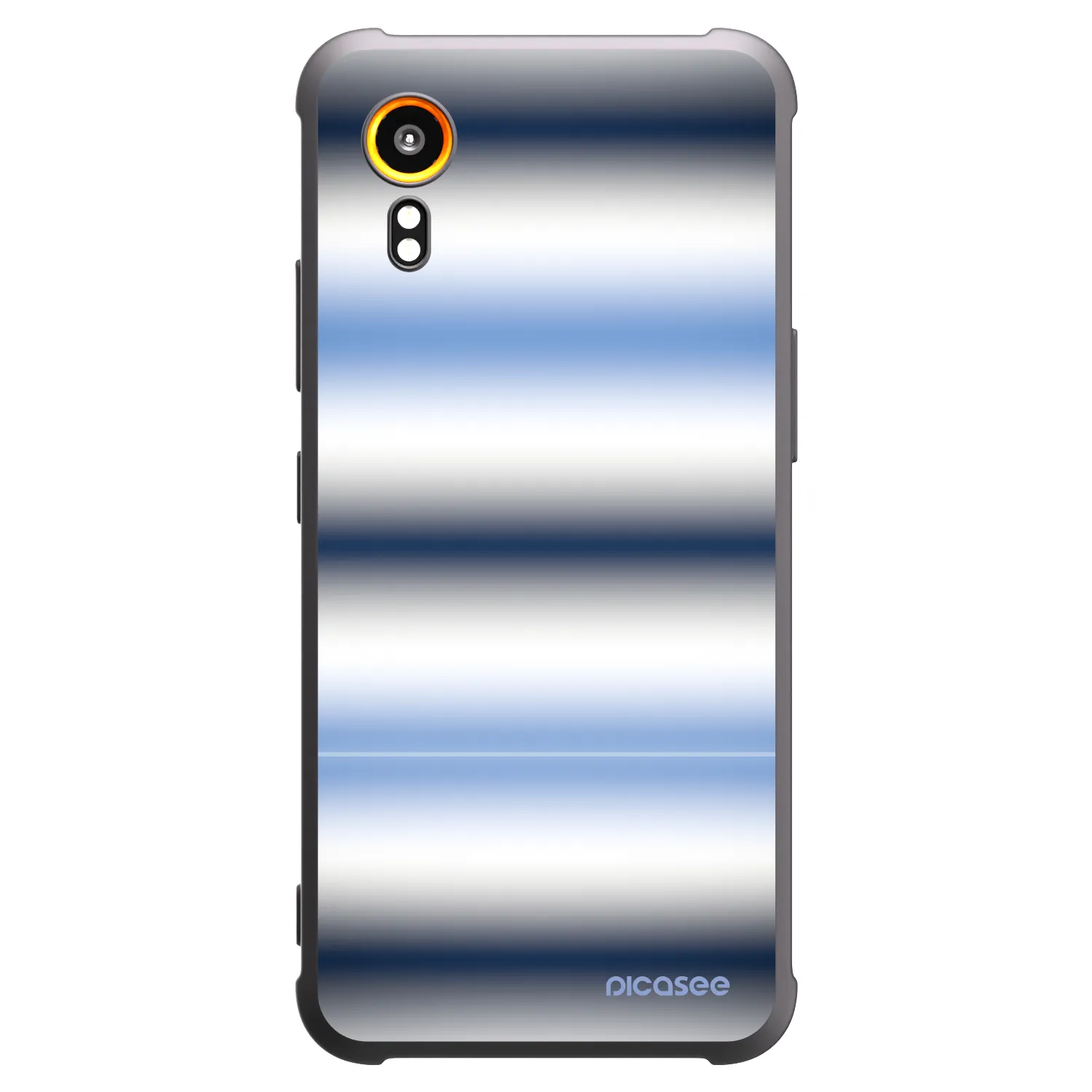 Picasee crna silikonska maskica za Samsung Galaxy Xcover 7 - Static Lines
