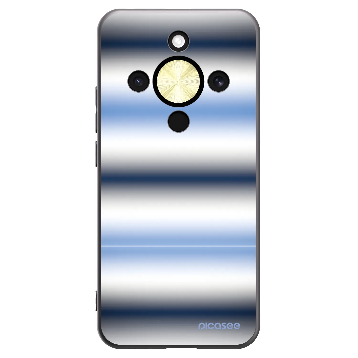 Picasee crna silikonska maskica za Honor Magic8 Lite 5G - Static Lines