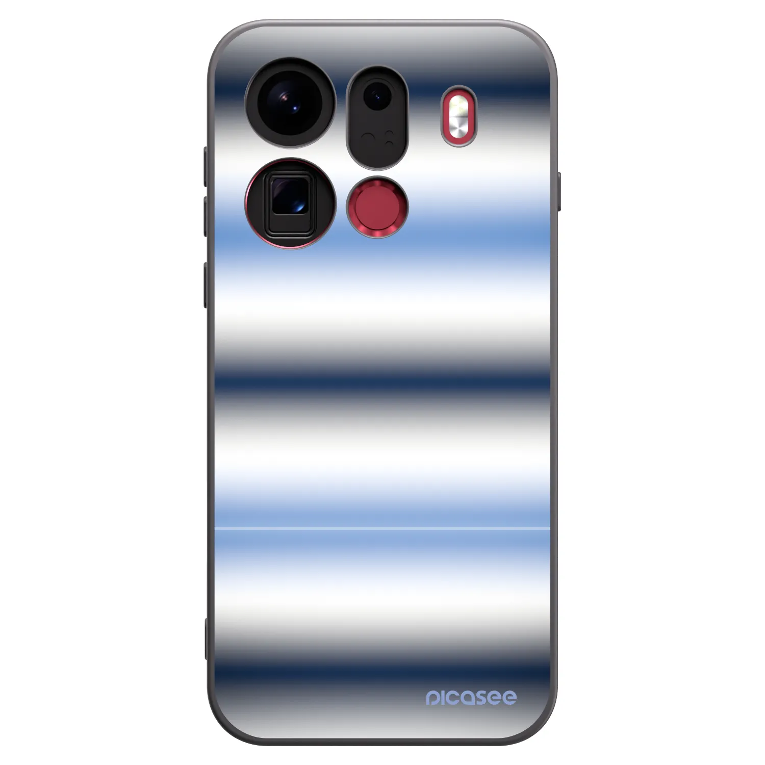 Picasee crna silikonska maskica za OPPO Find X9 Pro - Static Lines