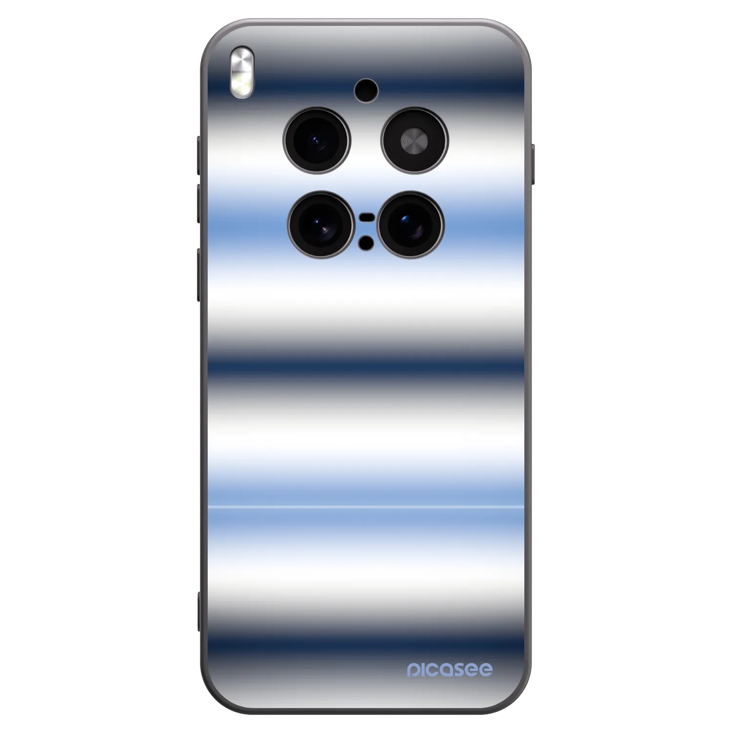 Picasee crna silikonska maskica za Vivo X300 Pro - Static Lines