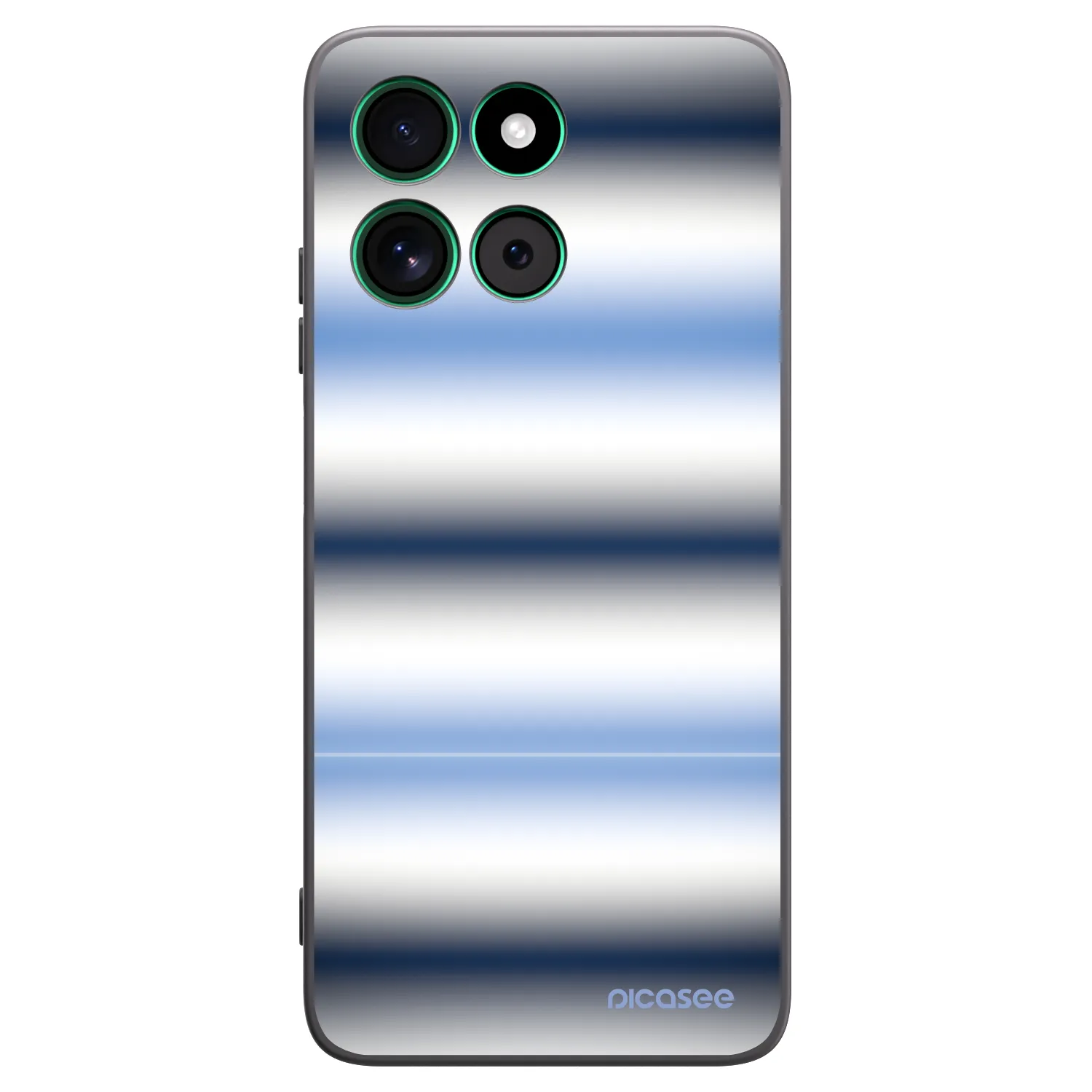 Picasee crna silikonska maskica za Motorola Moto G57 Power - Static Lines