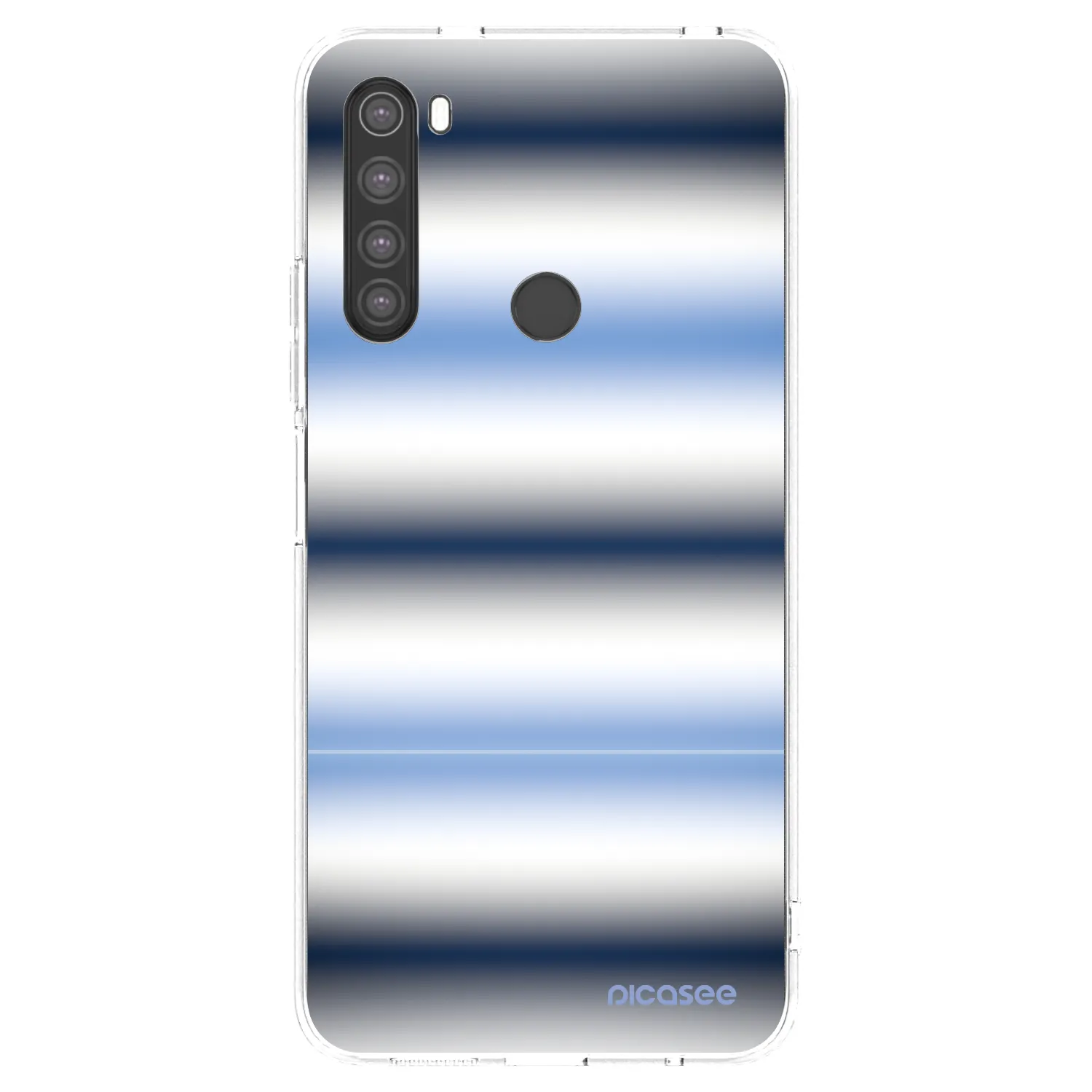 Picasee silikonska prozirna maskica za Xiaomi Redmi Note 8 - Static Lines