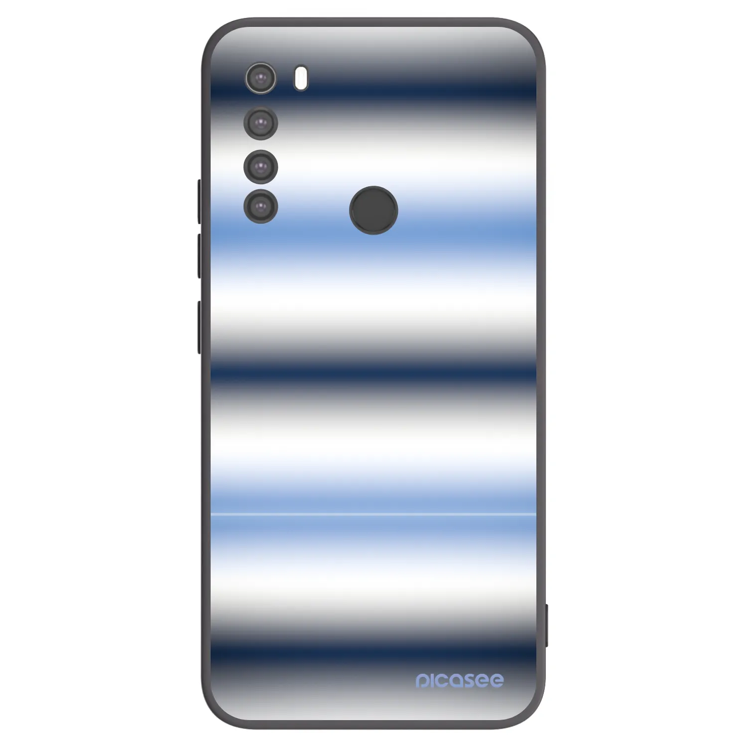 Picasee crna silikonska maskica za Xiaomi Redmi Note 8 - Static Lines