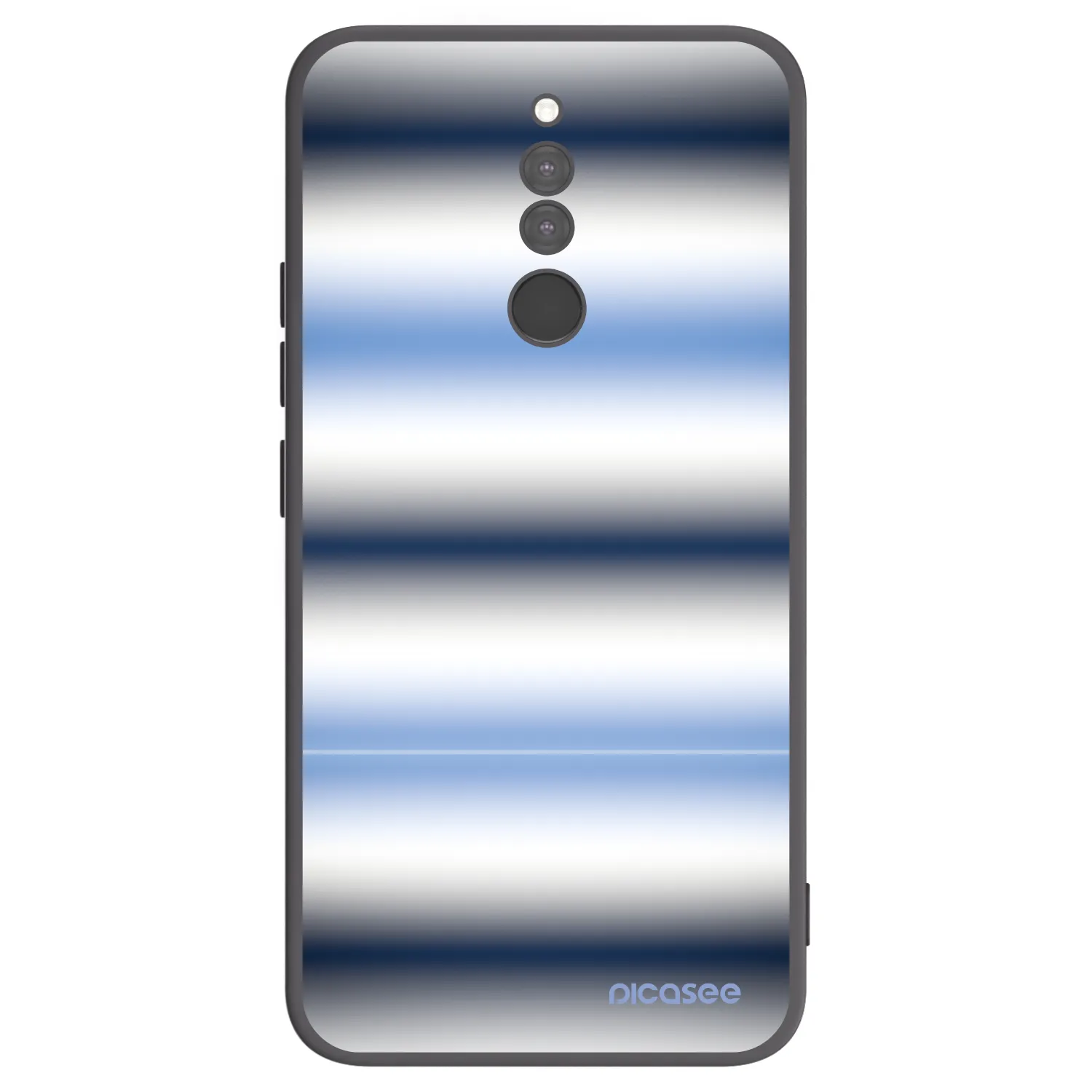 Picasee crna silikonska maskica za Xiaomi Redmi 8 - Static Lines