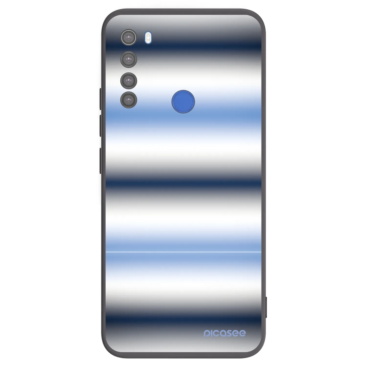 Picasee crna silikonska maskica za Xiaomi Redmi Note 8T - Static Lines