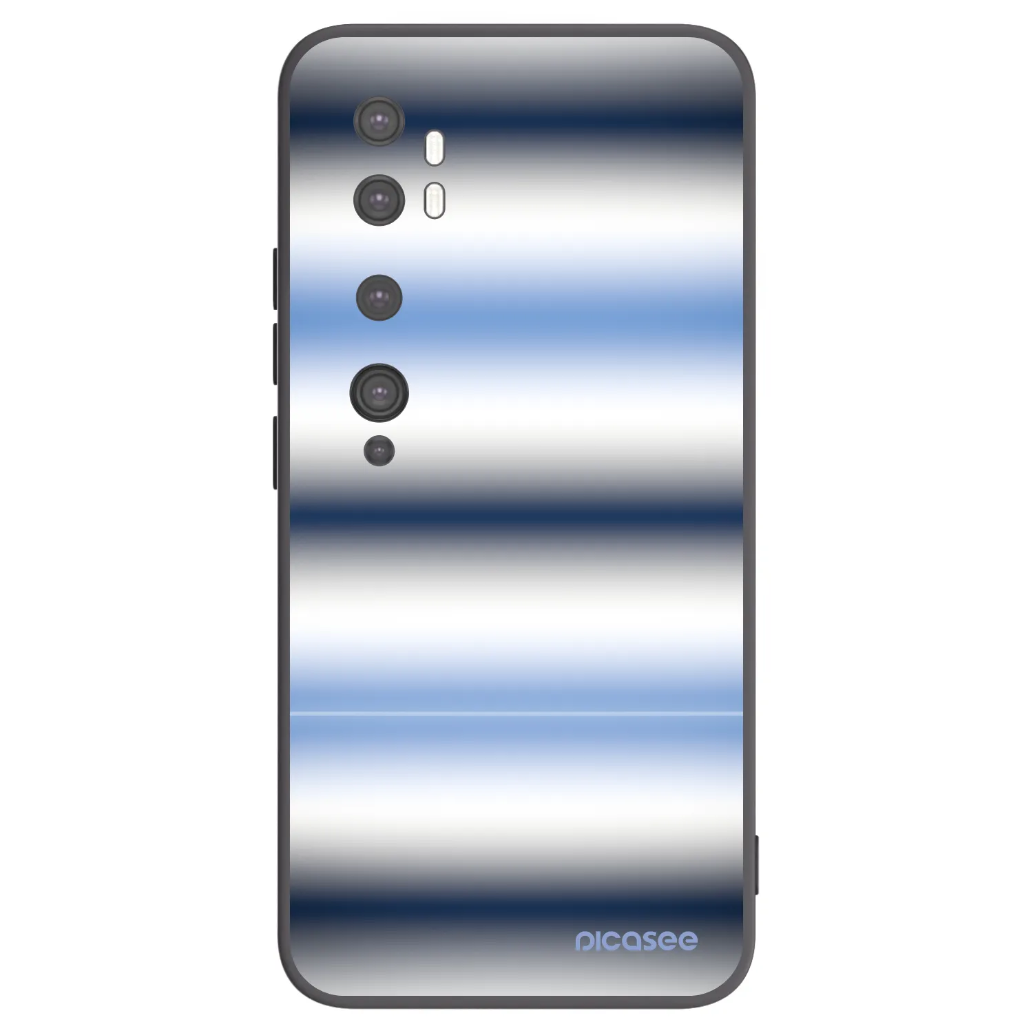 Picasee crna silikonska maskica za Xiaomi Mi Note 10 (Pro) - Static Lines