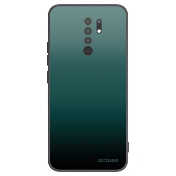 Picasee crna silikonska maskica za Xiaomi Redmi 9 - Verdant Fade