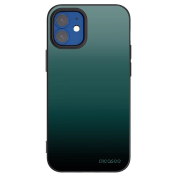 Picasee crna silikonska maskica za Apple iPhone 12 mini - Verdant Fade