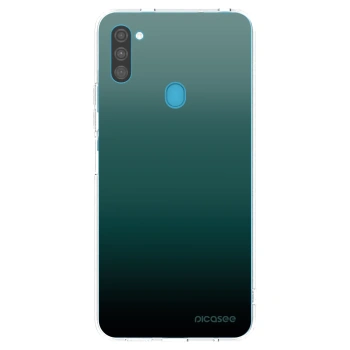 Picasee silikonska prozirna maskica za Samsung Galaxy M11 - Verdant Fade