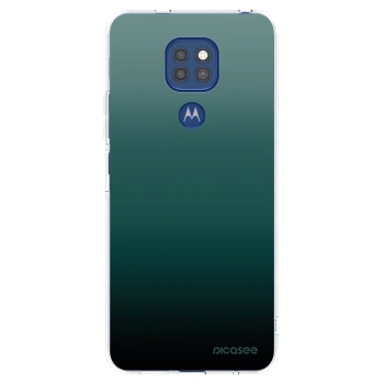 Picasee silikonska prozirna maskica za Motorola Moto G9 Play - Verdant Fade