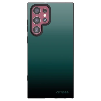 Picasee crna silikonska maskica za Samsung Galaxy S22 Ultra 5G - Verdant Fade