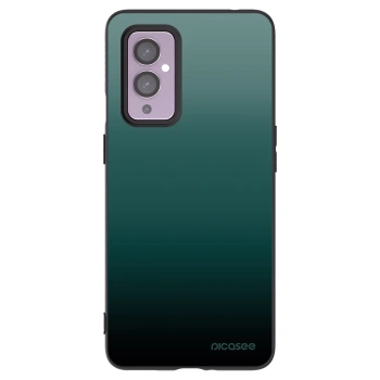 Picasee crna silikonska maskica za OnePlus 9 - Verdant Fade