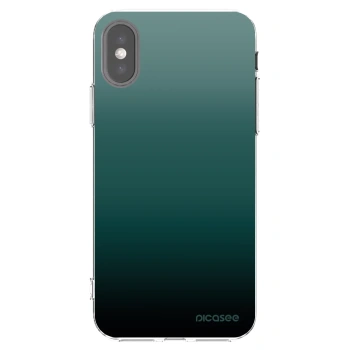 Picasee silikonska prozirna maskica za Apple iPhone X/XS - Verdant Fade