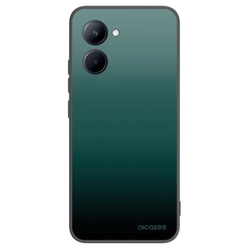 Picasee crna silikonska maskica za Realme C33 (2023) - Verdant Fade