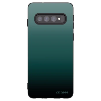 Picasee crna silikonska maskica za Samsung Galaxy S10 G973 - Verdant Fade