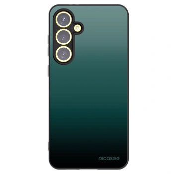 Picasee crna silikonska maskica za Samsung Galaxy S24 FE S721B - Verdant Fade