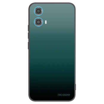 Picasee crna silikonska maskica za Motorola Moto G34 5G - Verdant Fade