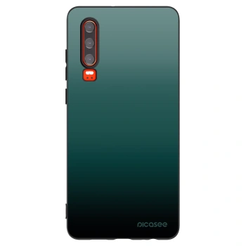 Picasee crna silikonska maskica za Huawei P30 - Verdant Fade