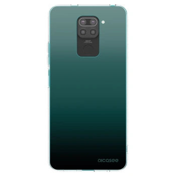 Picasee crna silikonska maskica za Xiaomi Redmi Note 9 - Verdant Fade