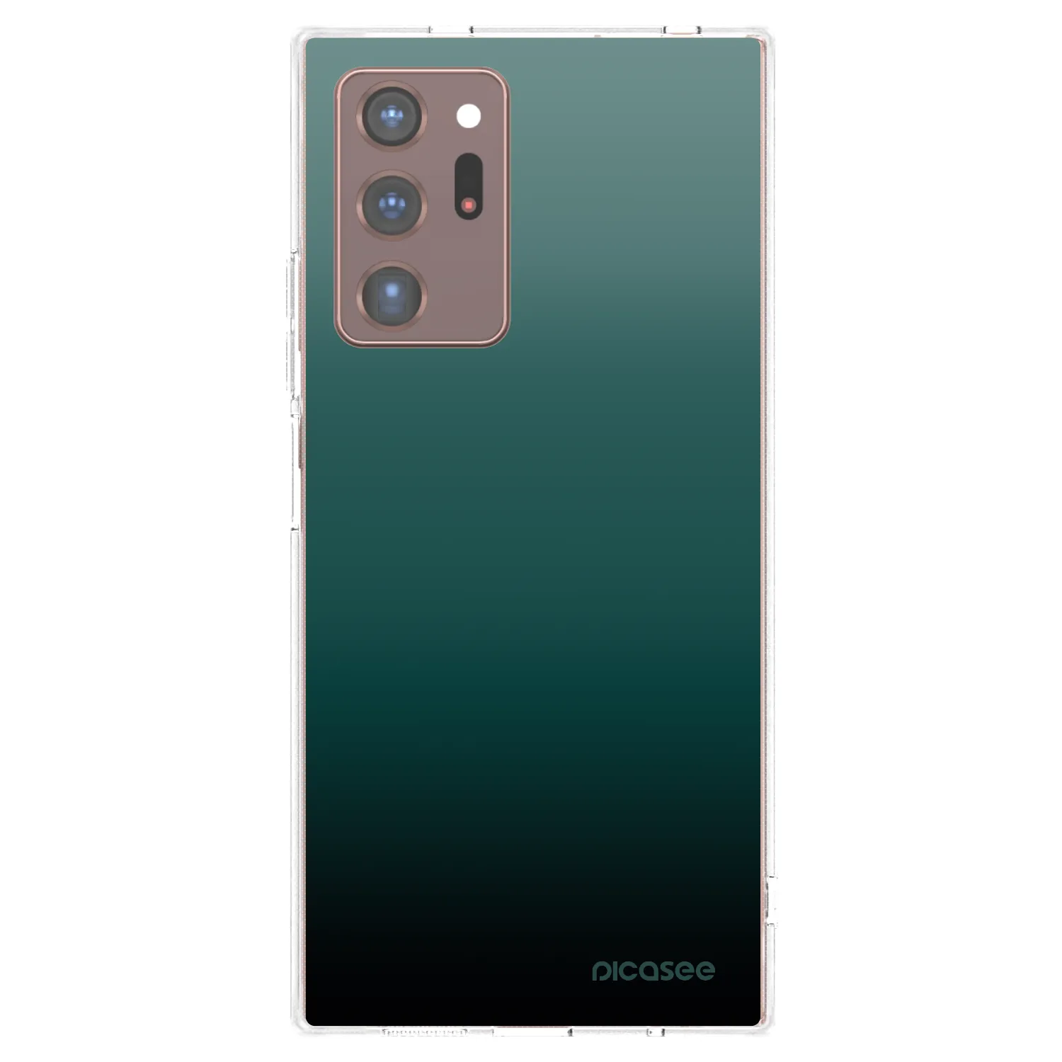 Picasee silikonska prozirna maskica za Samsung Galaxy Note 20 Ultra - Verdant Fade