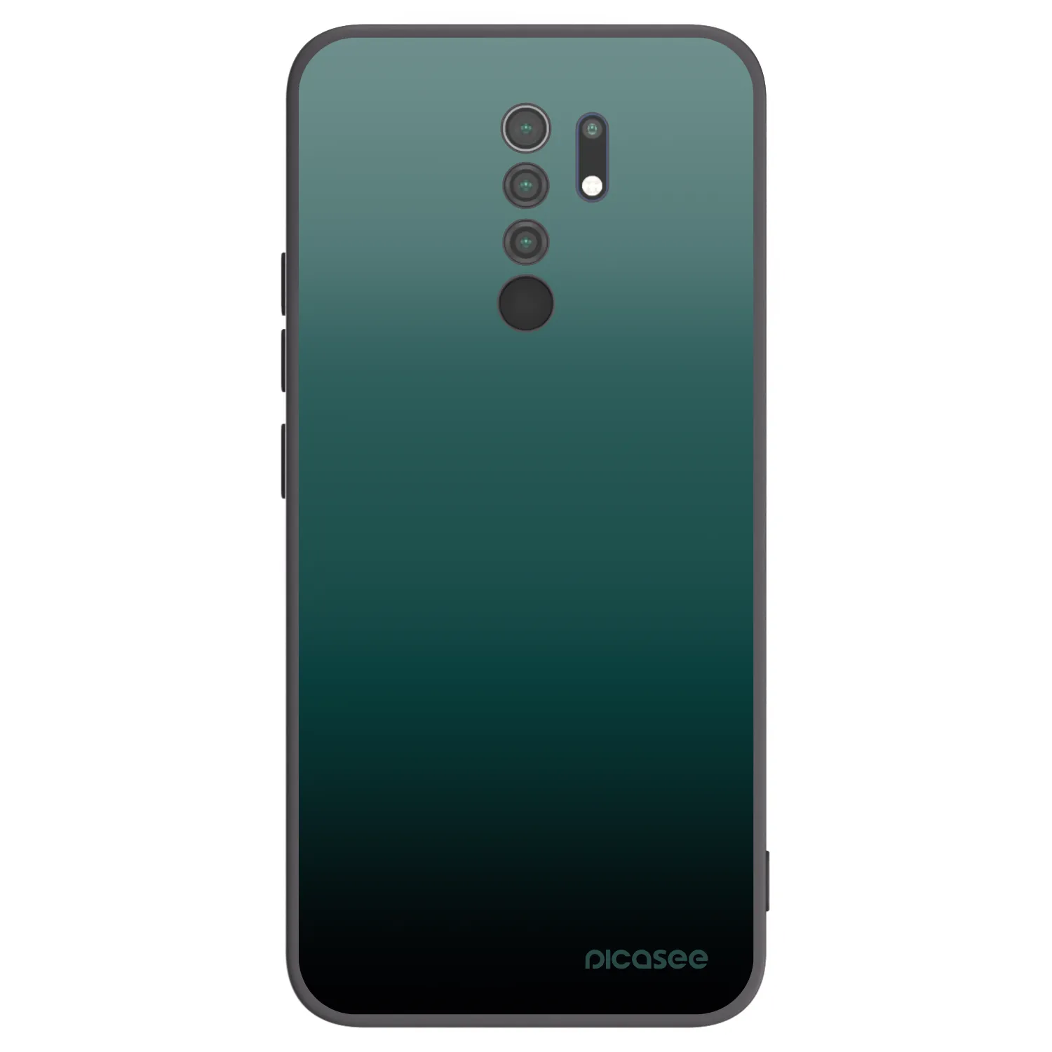 Picasee crna silikonska maskica za Xiaomi Redmi 9 - Verdant Fade