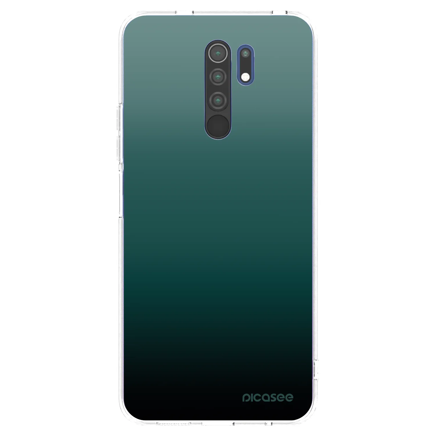 Picasee silikonska prozirna maskica za Xiaomi Redmi 9 - Verdant Fade