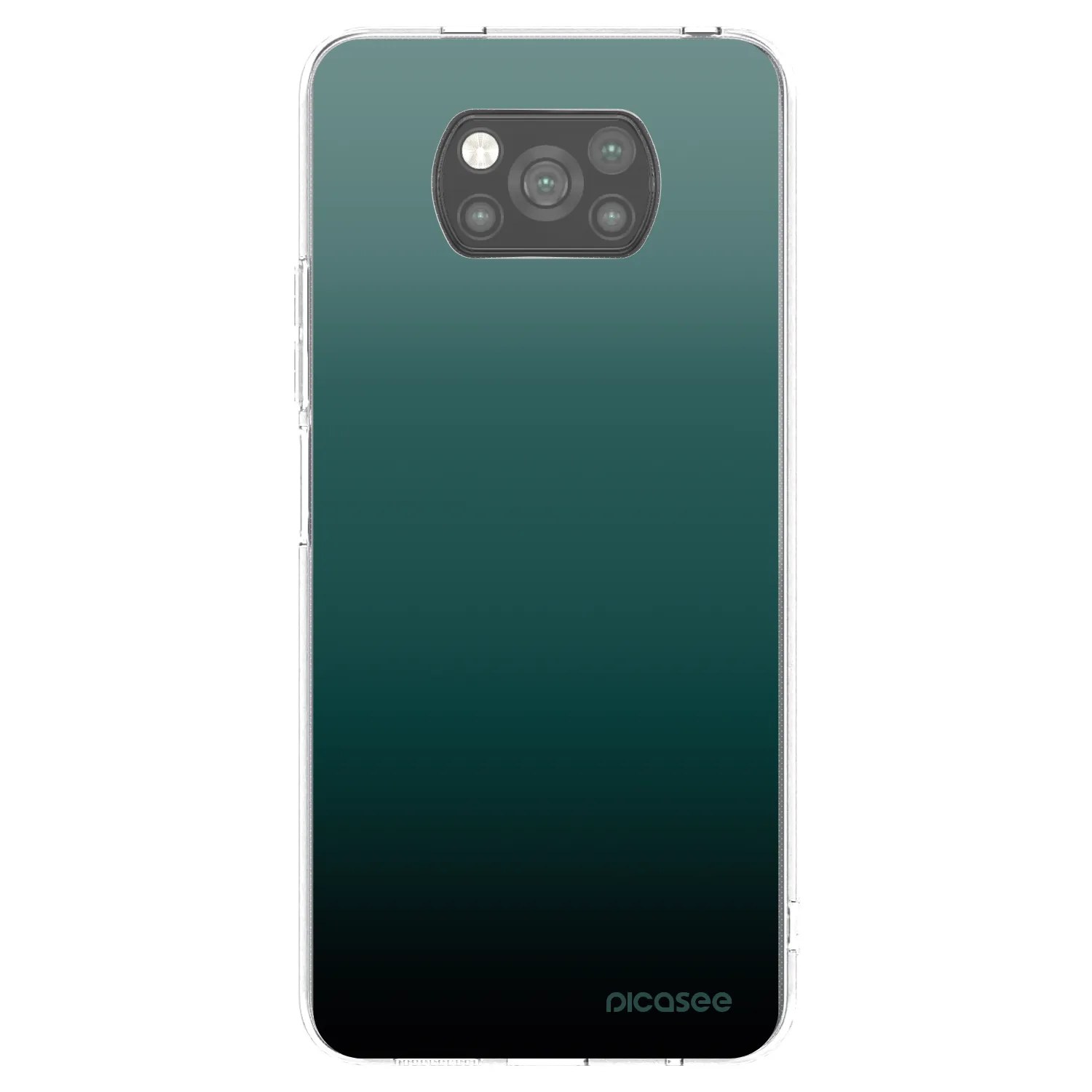 Picasee crna silikonska maskica za Xiaomi Poco X3 - Verdant Fade