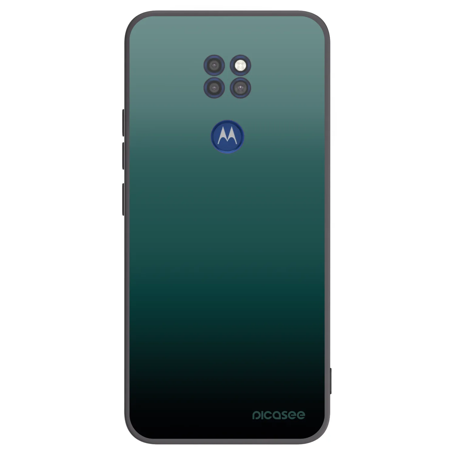 Picasee crna silikonska maskica za Motorola Moto G9 Play - Verdant Fade