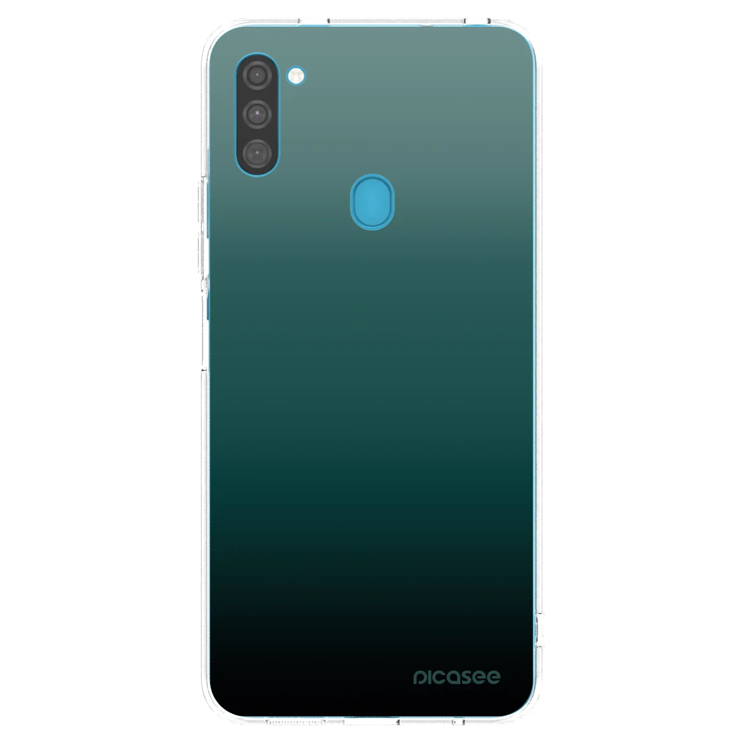Picasee silikonska prozirna maskica za Samsung Galaxy M11 - Verdant Fade