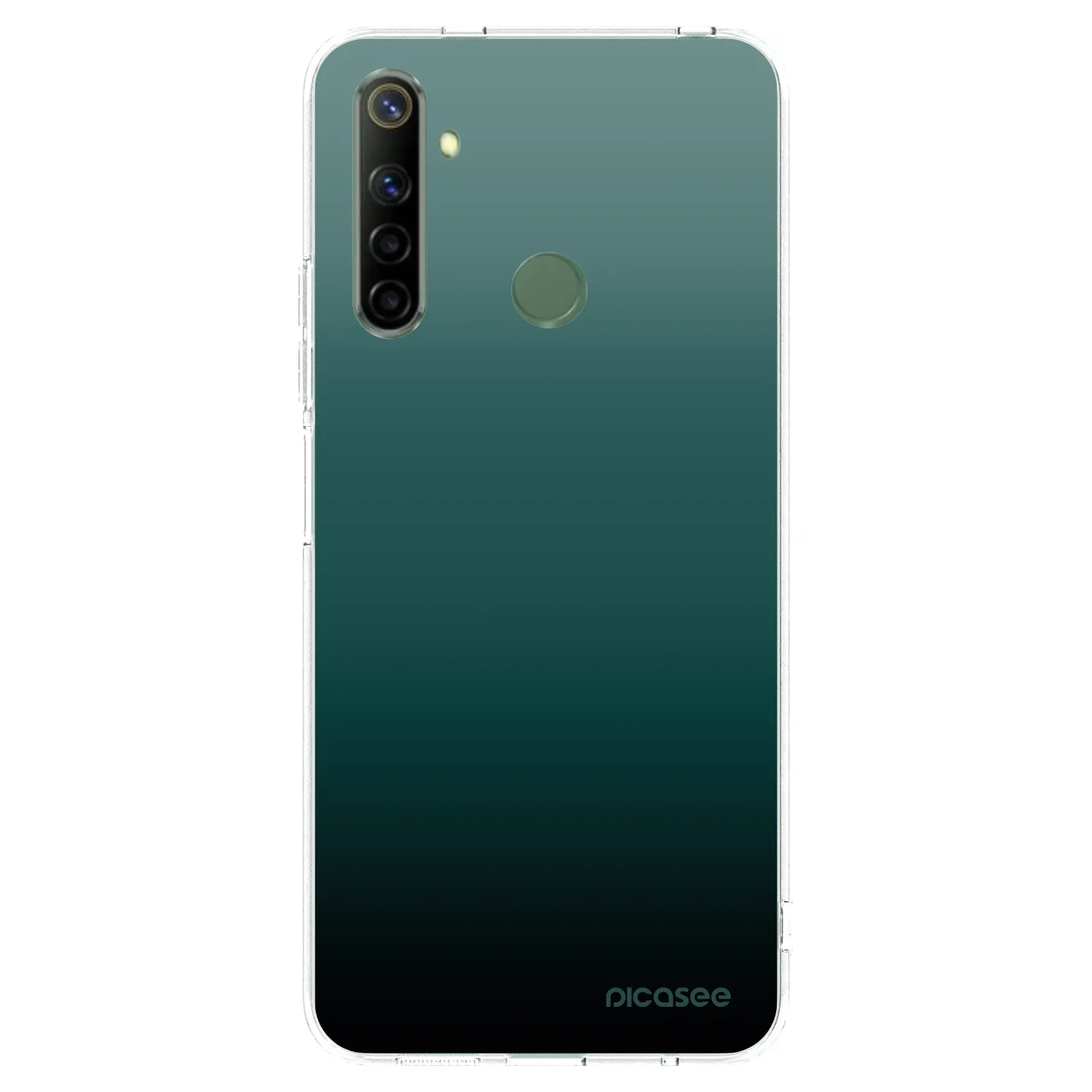Picasee silikonska prozirna maskica za Realme 6i - Verdant Fade