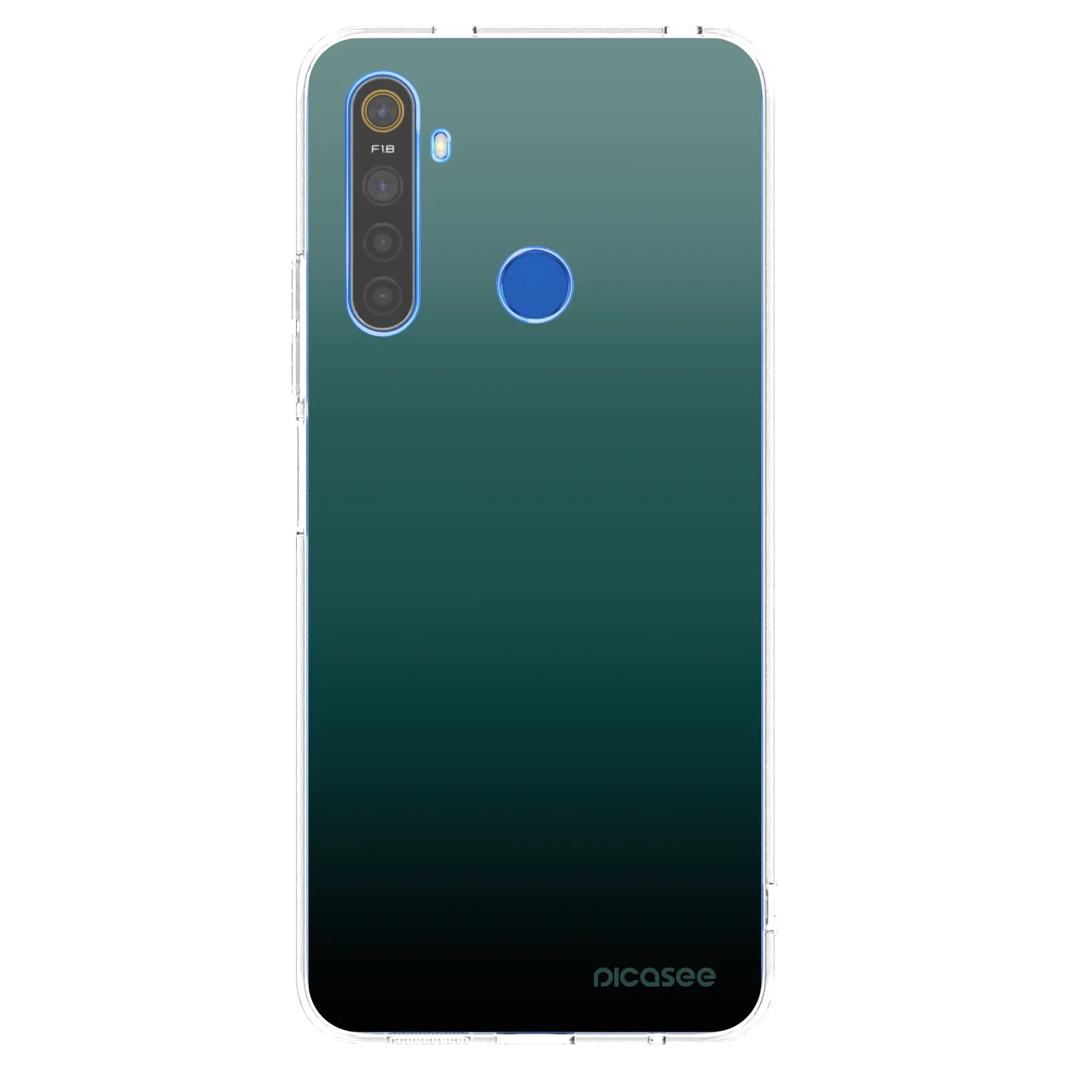Picasee silikonska prozirna maskica za Realme 5 - Verdant Fade