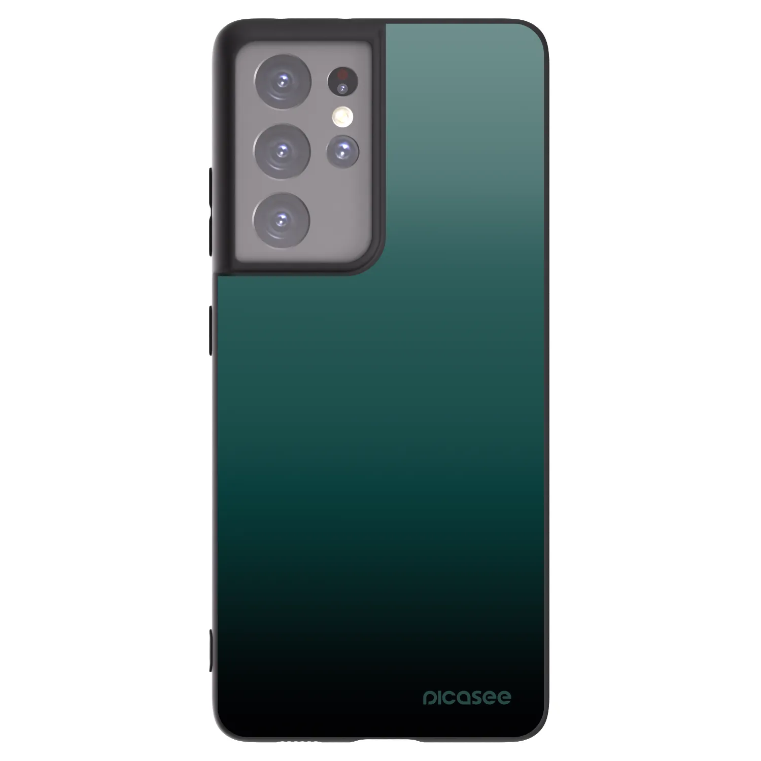 Picasee crna silikonska maskica za Samsung Galaxy S21 Ultra 5G G998B - Verdant Fade