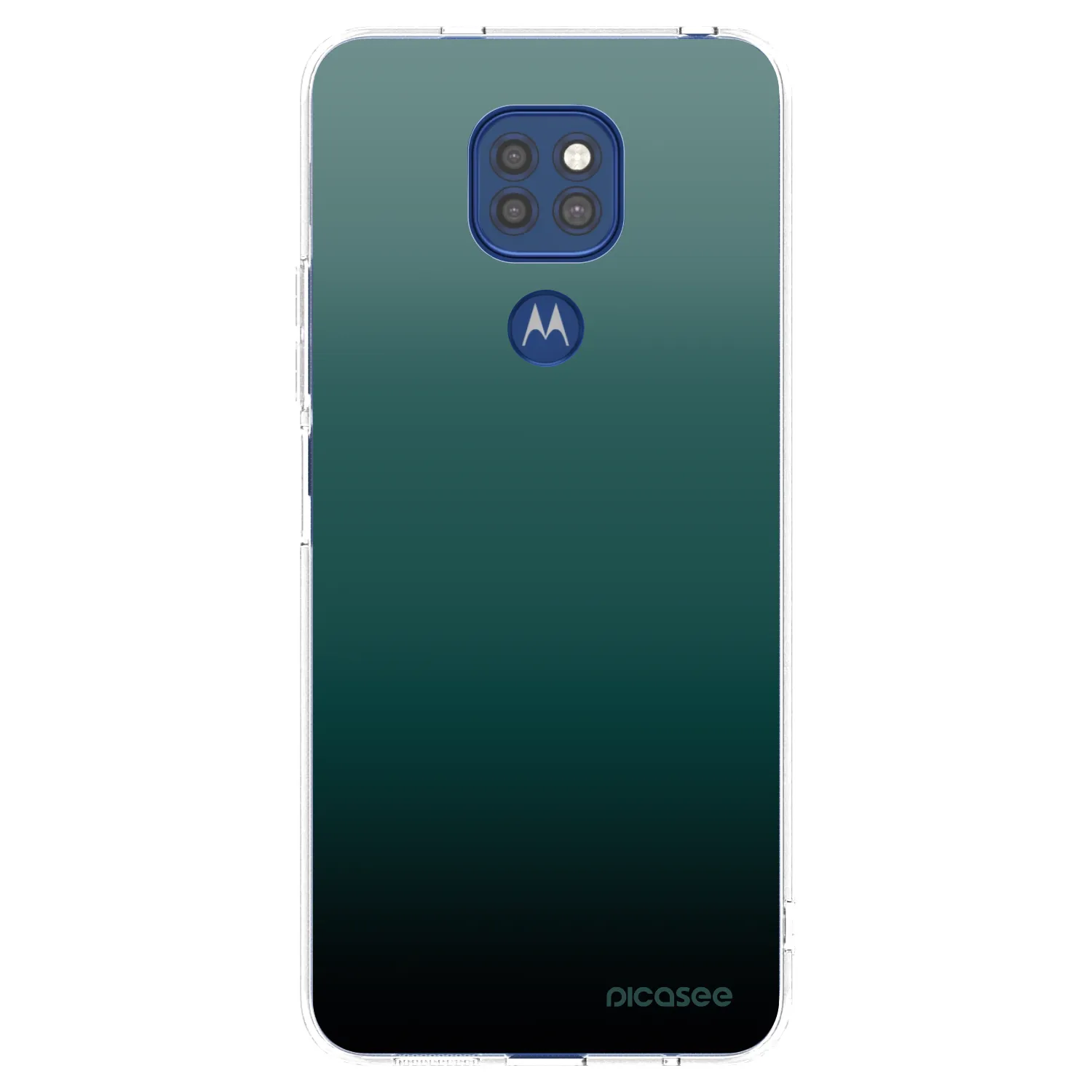 Picasee silikonska prozirna maskica za Motorola Moto G9 Play - Verdant Fade