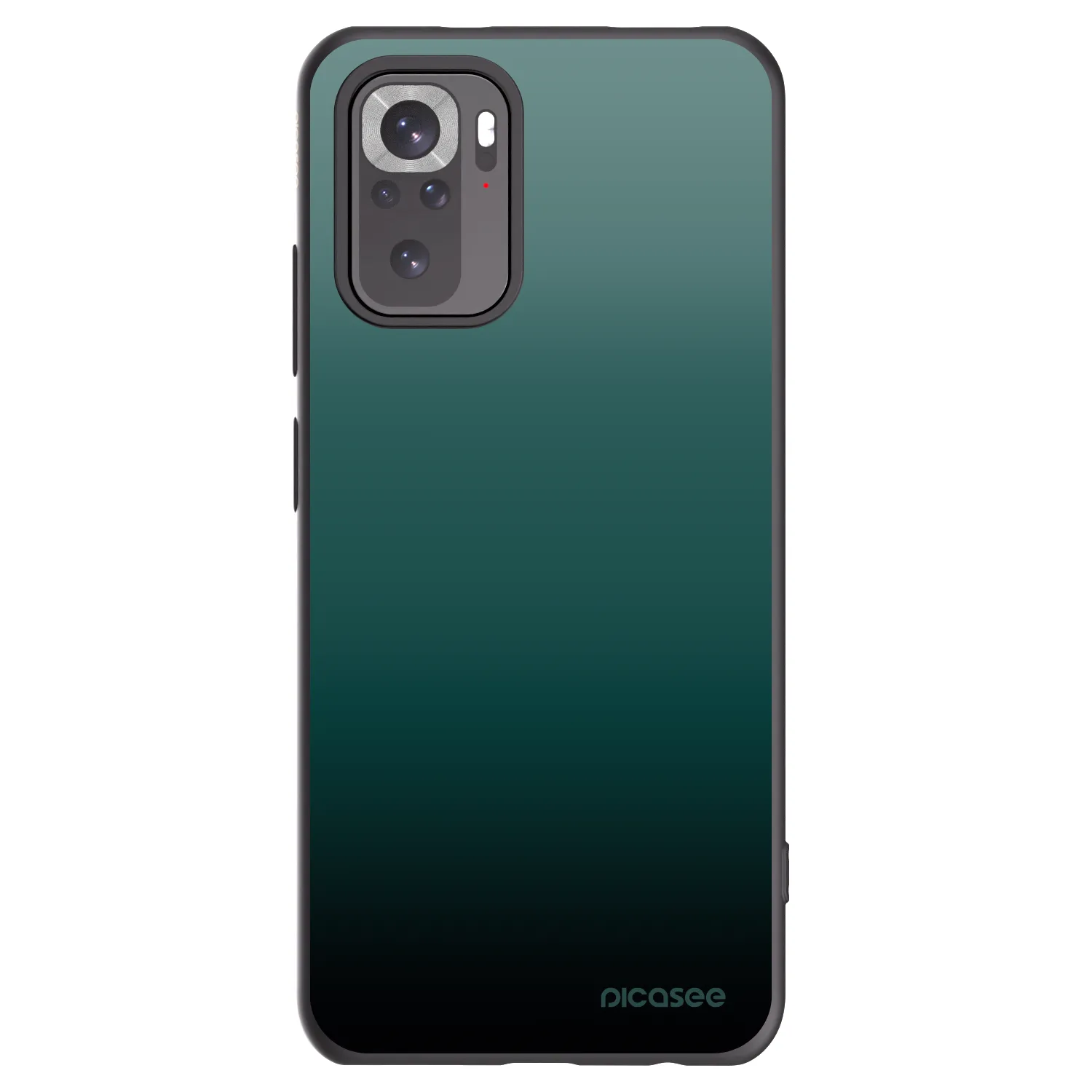 Picasee crna silikonska maskica za Xiaomi Redmi Note 10 - Verdant Fade