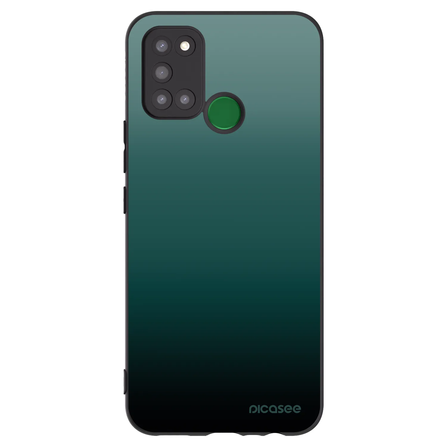 Picasee crna silikonska maskica za Realme 7i - Verdant Fade