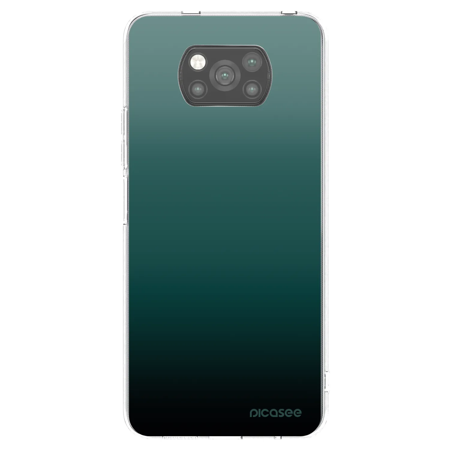 Picasee crna silikonska maskica za Xiaomi Poco X3 Pro - Verdant Fade