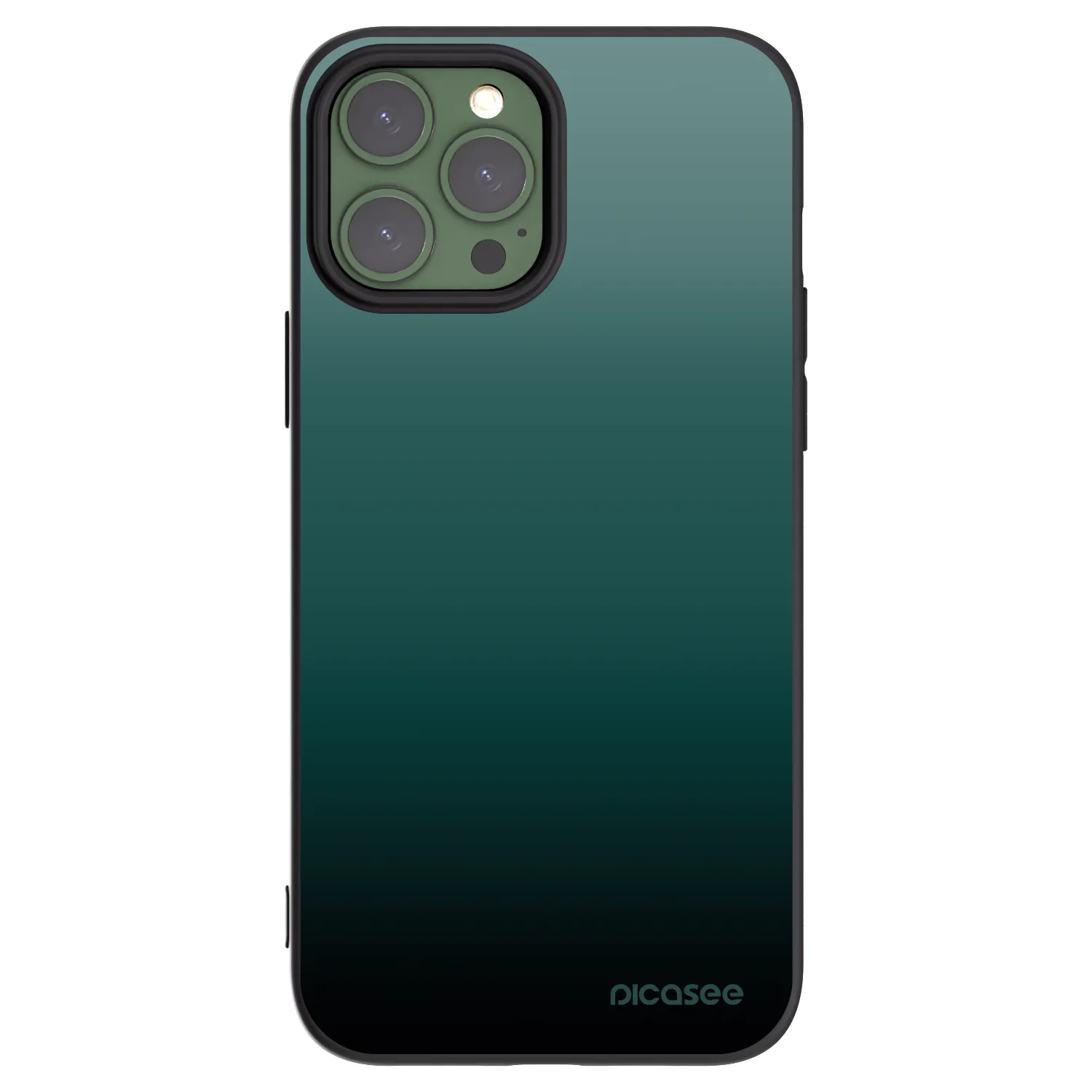 Picasee crna silikonska maskica za Apple iPhone 13 Pro Max - Verdant Fade