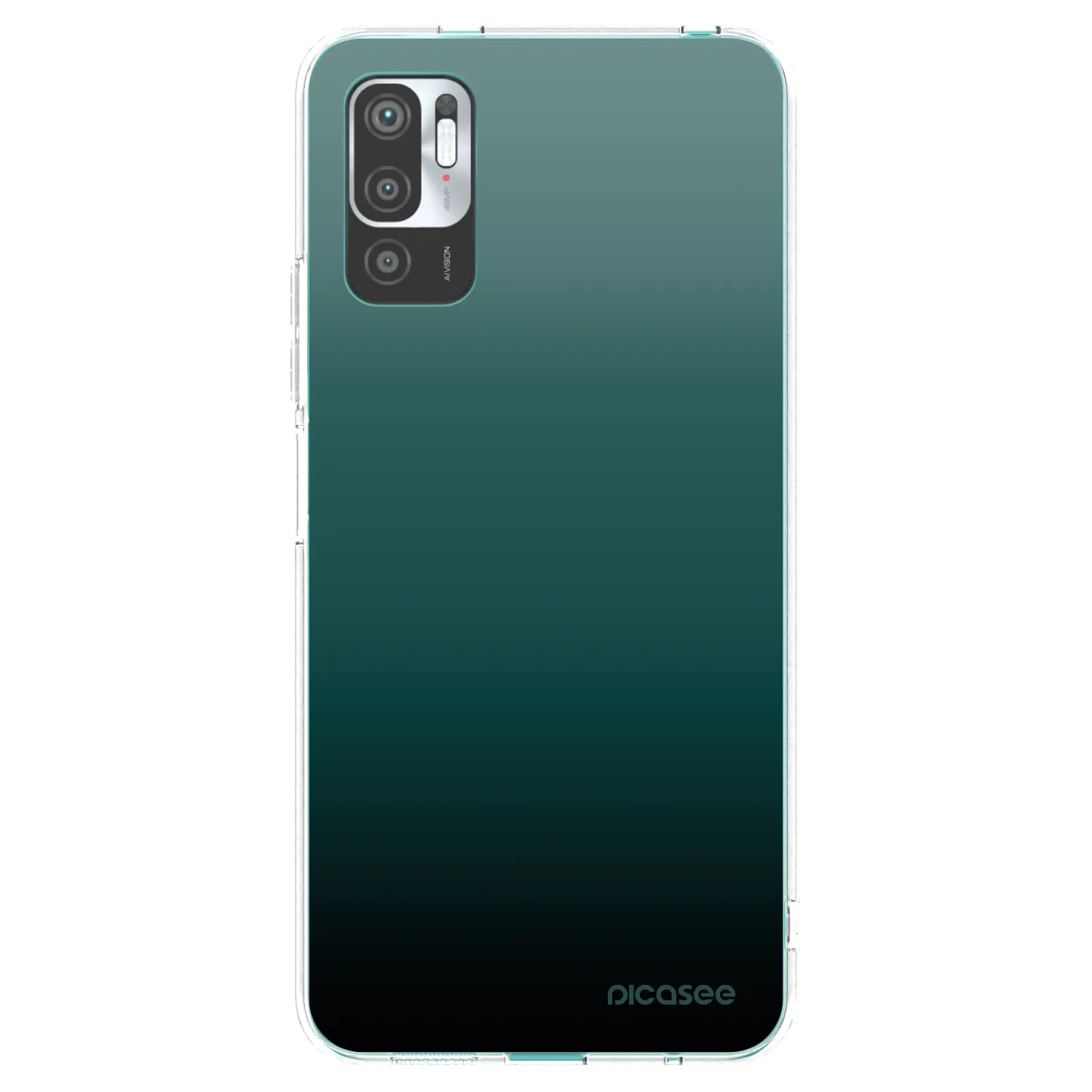 Picasee silikonska prozirna maskica za Xiaomi Redmi Note 10 5G - Verdant Fade