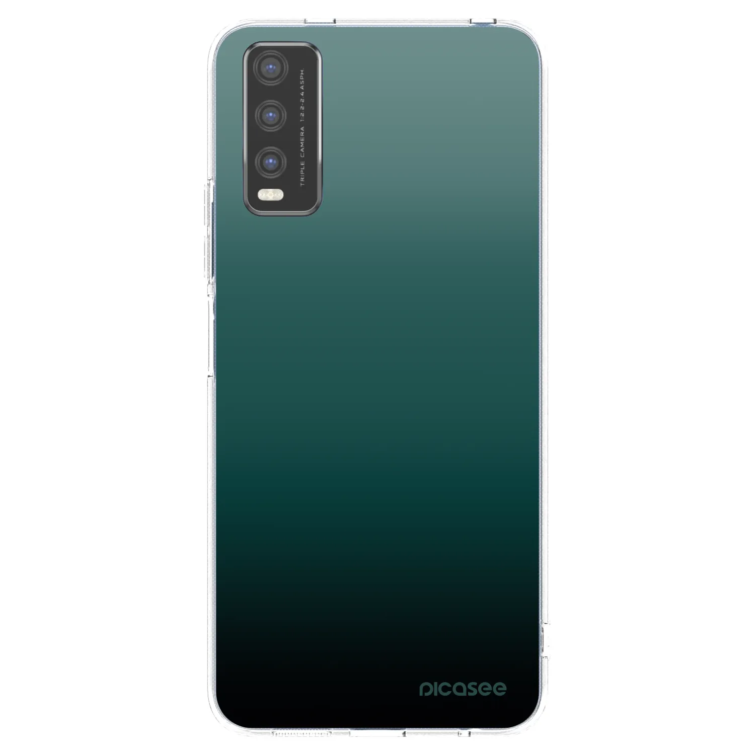 Picasee silikonska prozirna maskica za Vivo Y20s - Verdant Fade