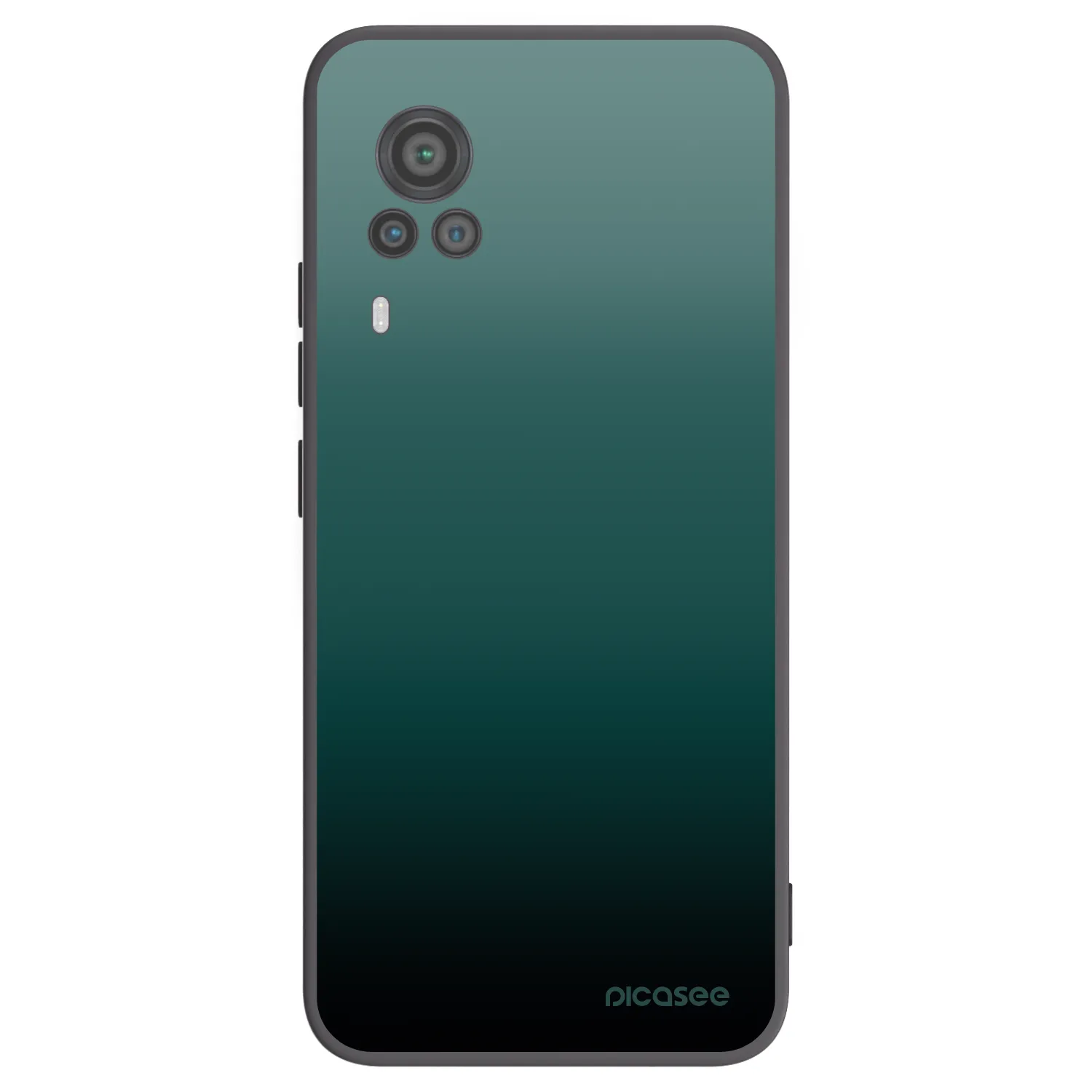 Picasee crna silikonska maskica za Vivo X60 Pro 5G - Verdant Fade
