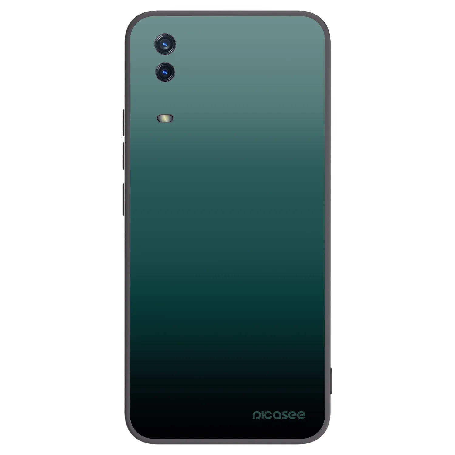 Picasee crna silikonska maskica za Vivo Y11s - Verdant Fade
