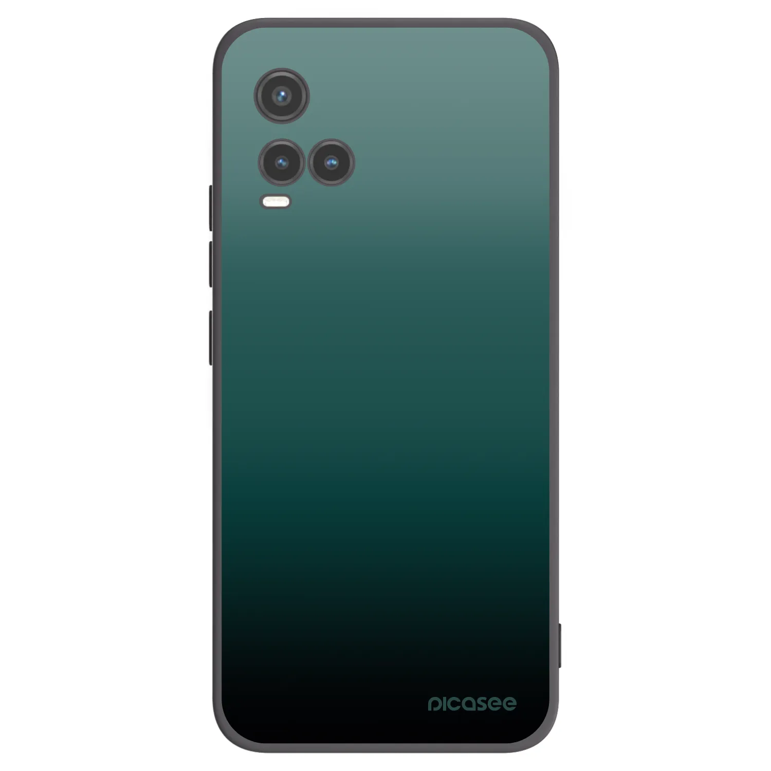 Picasee crna silikonska maskica za Vivo Y33s - Verdant Fade