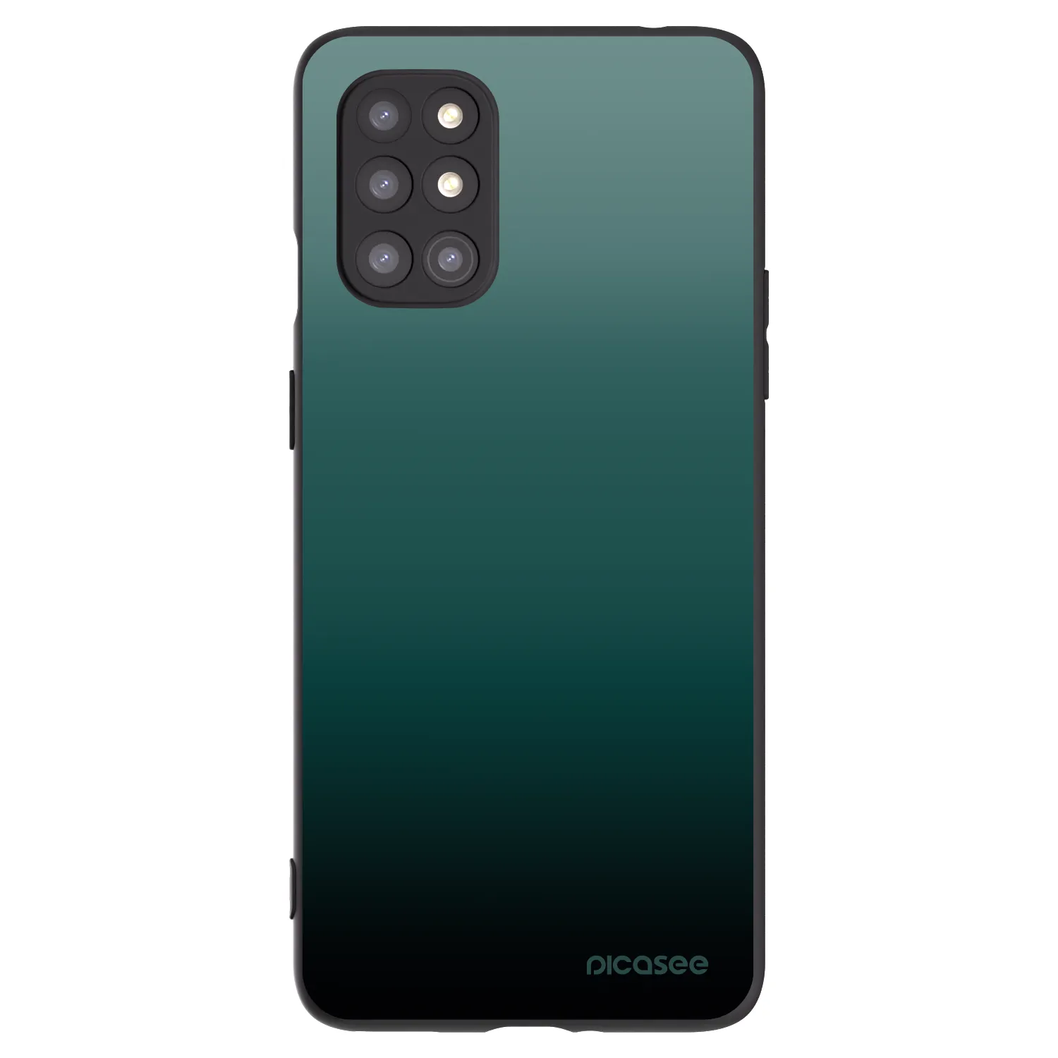 Picasee crna silikonska maskica za OnePlus 8T - Verdant Fade