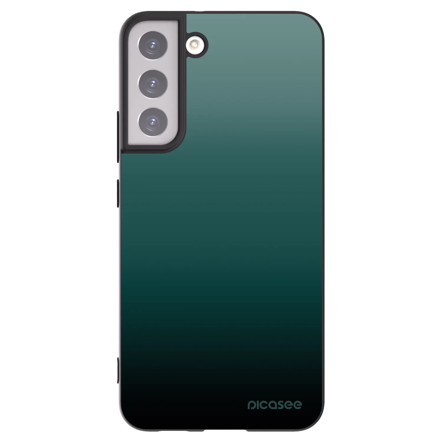 Picasee crna silikonska maskica za Samsung Galaxy S22+ 5G - Verdant Fade