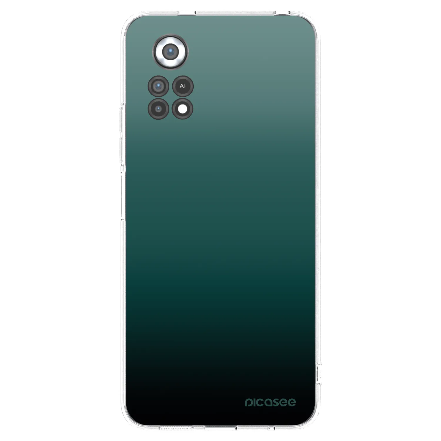 Picasee silikonska prozirna maskica za Xiaomi Poco X4 Pro 5G - Verdant Fade