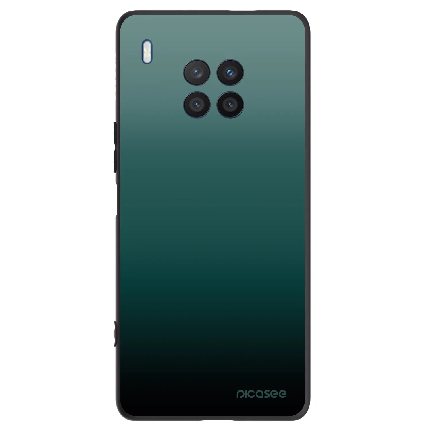 Picasee crna silikonska maskica za Honor 50 Lite - Verdant Fade