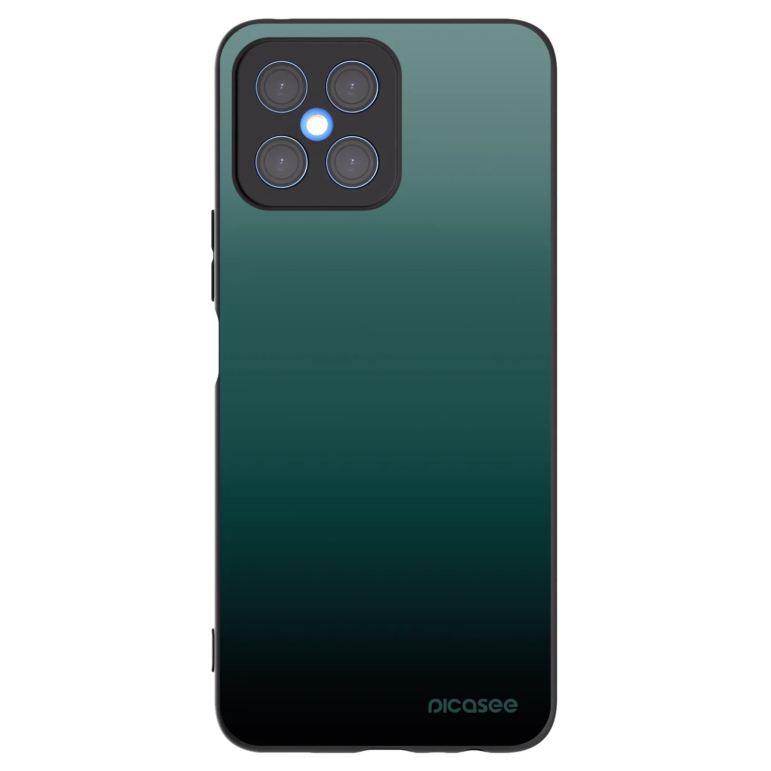 Picasee crna silikonska maskica za Honor X8 4G - Verdant Fade